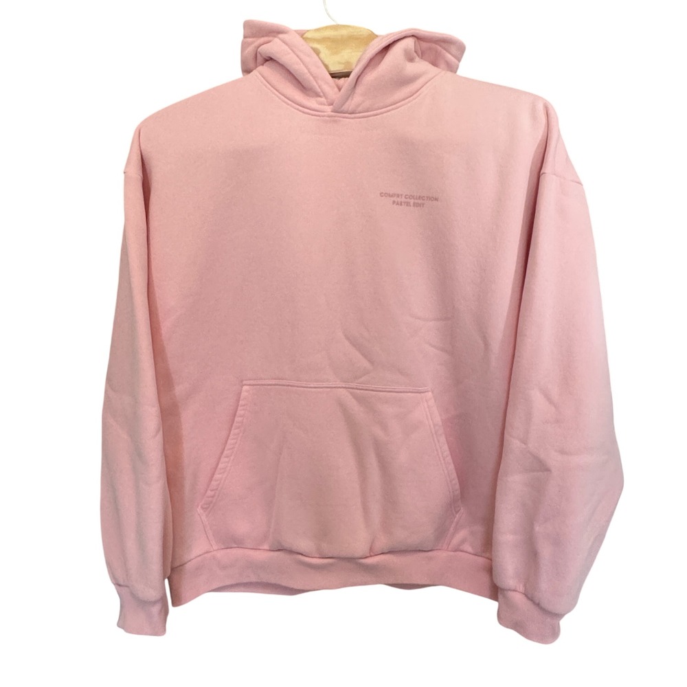 Comfrt Hoodie Unisex 3XL Pink Pastel Edit Oversized Fleece Pullover